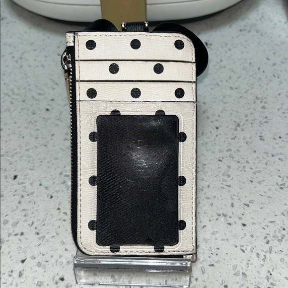 Kate Spade Polka Dot Minnie Mouse Wallet - Black, White, Red - Picture 2 of 4